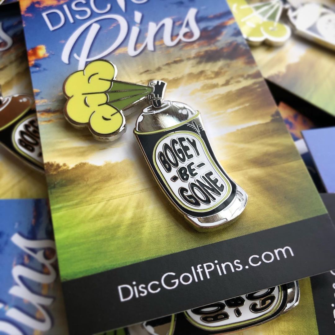 Bogey-Be-Gone Spray Disc Golf Pin - Gotta Go Gotta Throw