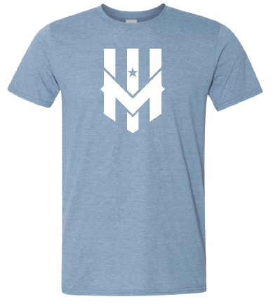 Wind Chill Metallic Blue Logo T-Shirt
