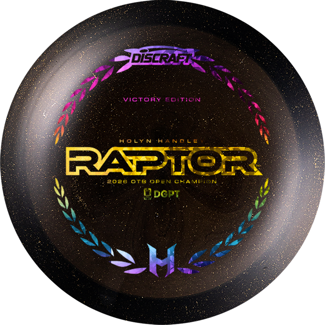 Discraft Limited Edition Victory Edition 2026 OTB Open Champion Holyn Handley Midnight Shimmer Elite Z Raptor Distance Driver Golf Disc