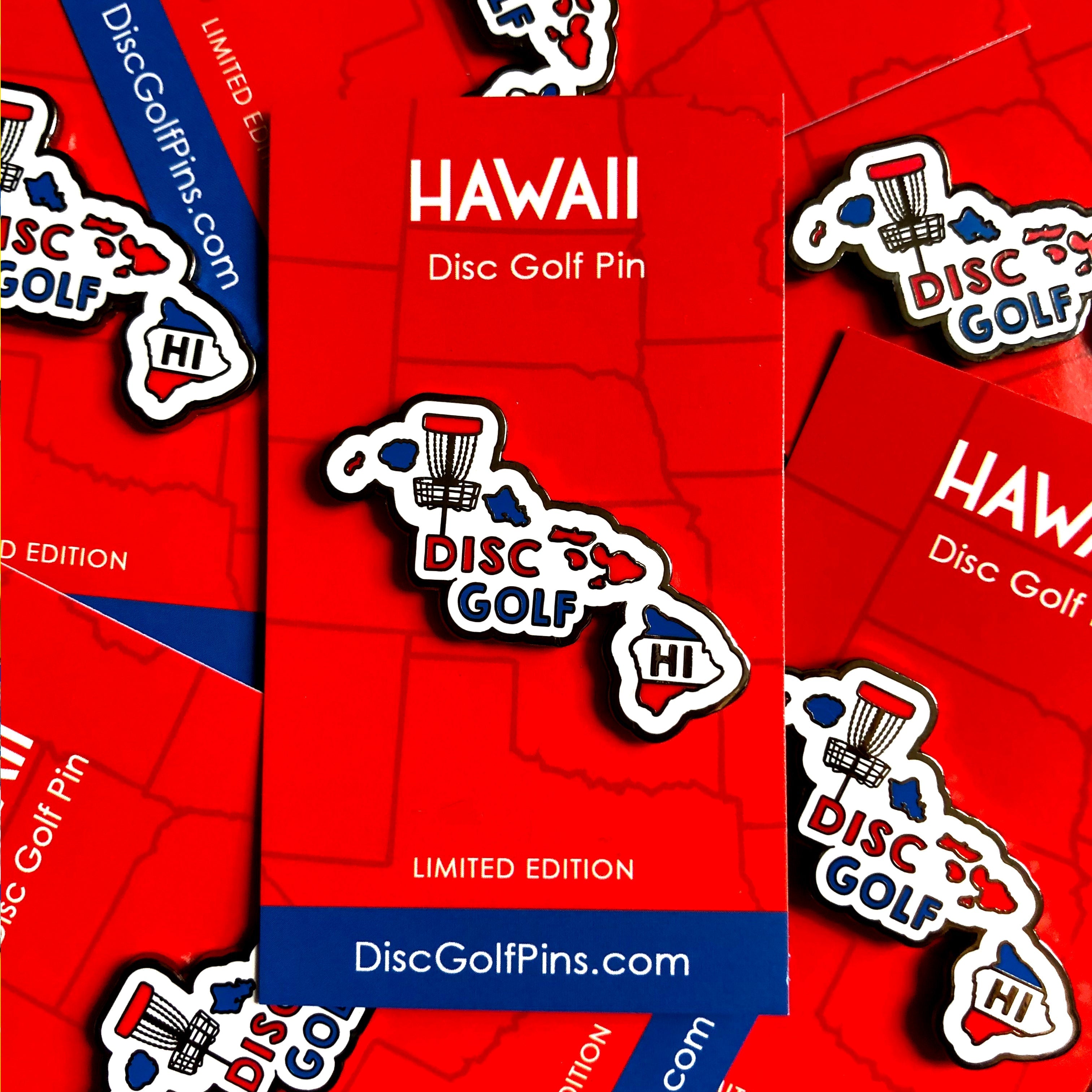 Hawaii Disc Golf Pin - Gotta Go Gotta Throw