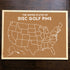 United States of Disc Golf Pins - Custom Corkboard