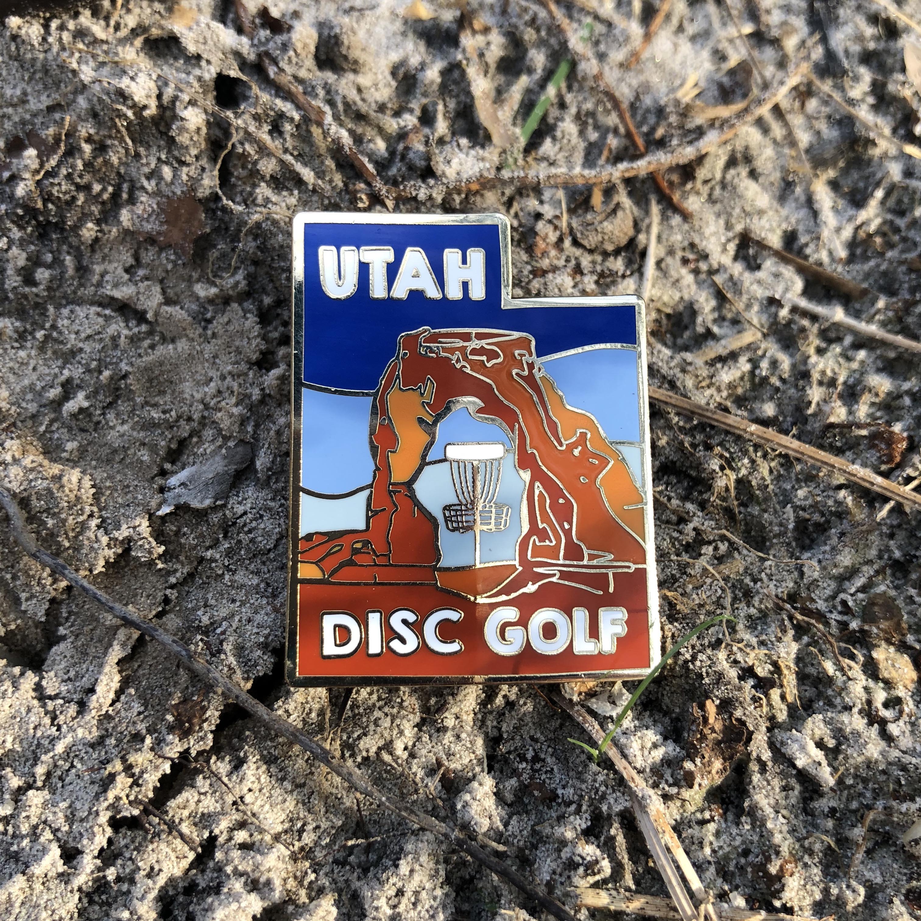 Utah State Disc Golf Pin - Gotta Go Gotta Throw
