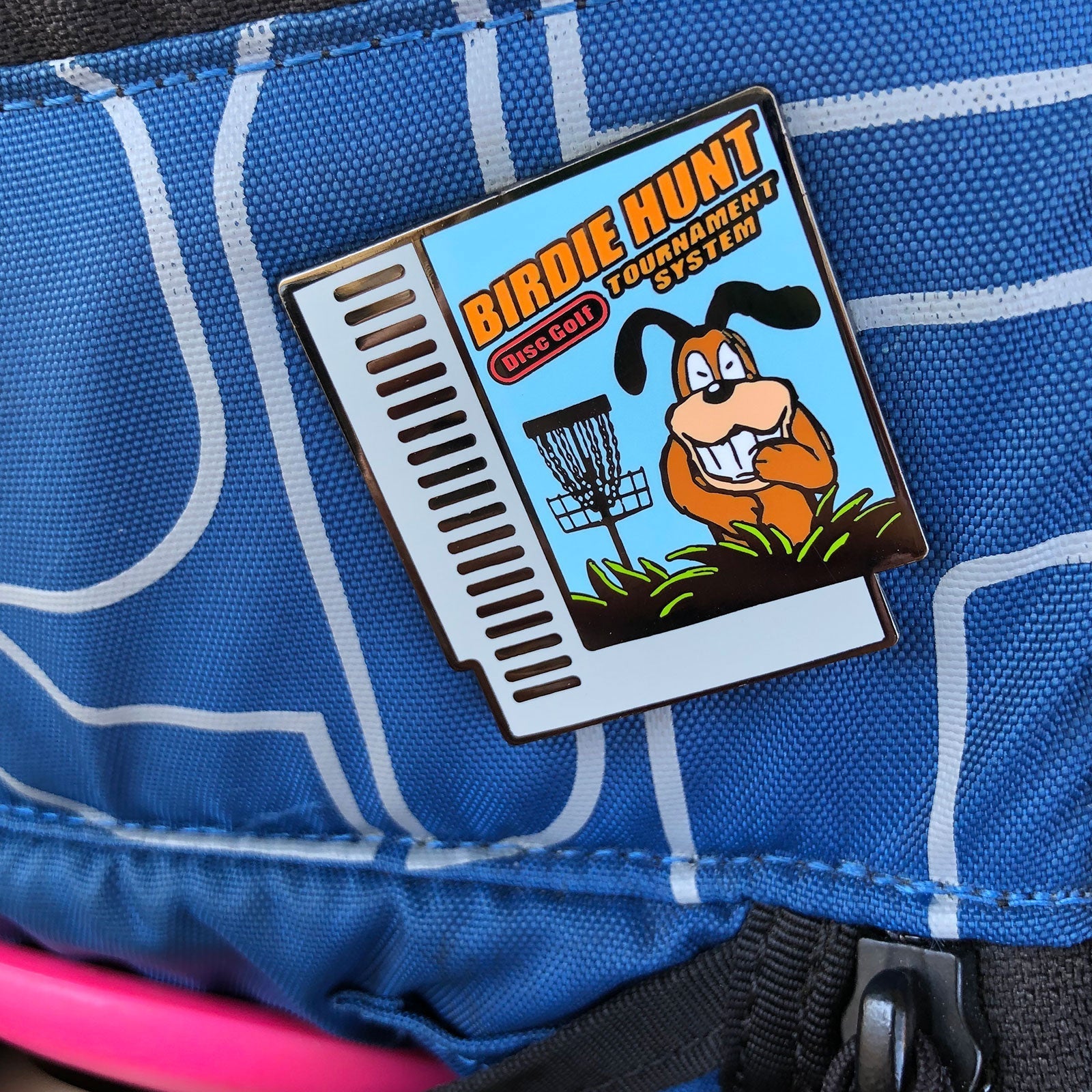 Birdie Hunt Disc Golf Pin - Gotta Go Gotta Throw