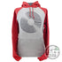 Discmania Apparel M / Gray / Red Discmania Vinyl Logo Dri-Power Raglan Performance Pullover Hoodie Disc Golf Sweatshirt