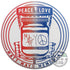 Discraft Golf Disc Discraft Limited Edition Matt Mayo Memorial Peace & Love SuperColor ESP Buzzz Midrange Golf Disc - Red/Blue