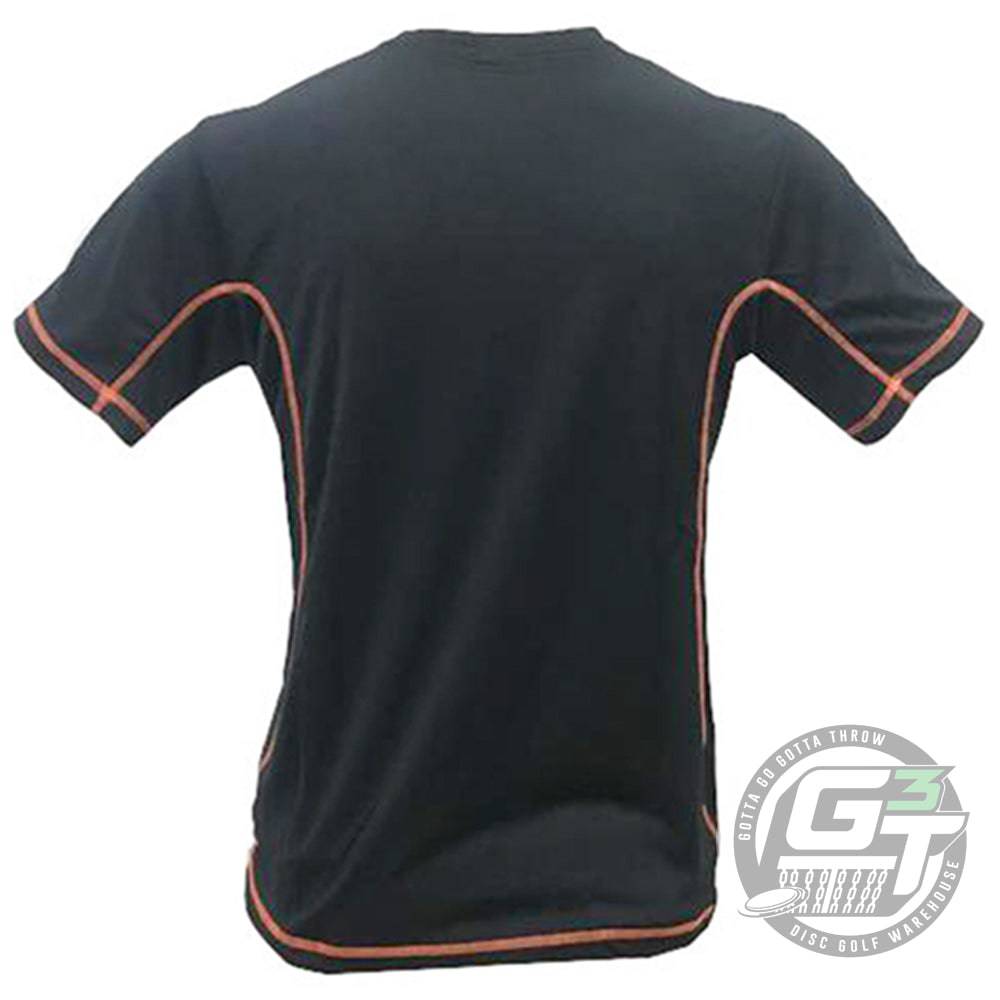 DUDE Small Logo Tech Short Sleeve Performance Disc Golf Shirt - Gotta Go Gotta Throw