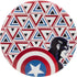 Dynamic Discs Golf Disc Dynamic Discs Marvel Captain America DyeMax Panorama Fuzion Felon Fairway Driver Golf Disc