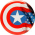 Dynamic Discs Golf Disc Dynamic Discs Marvel Captain America DyeMax Windy Flag Fuzion EMAC Truth Midrange Golf Disc