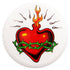 Gotta Go Gotta Throw Mini White / Little Flyer - 4.25" Gotta Go Gotta Throw Flygirl Sacred Heart Inter-Locking Mini Marker Disc