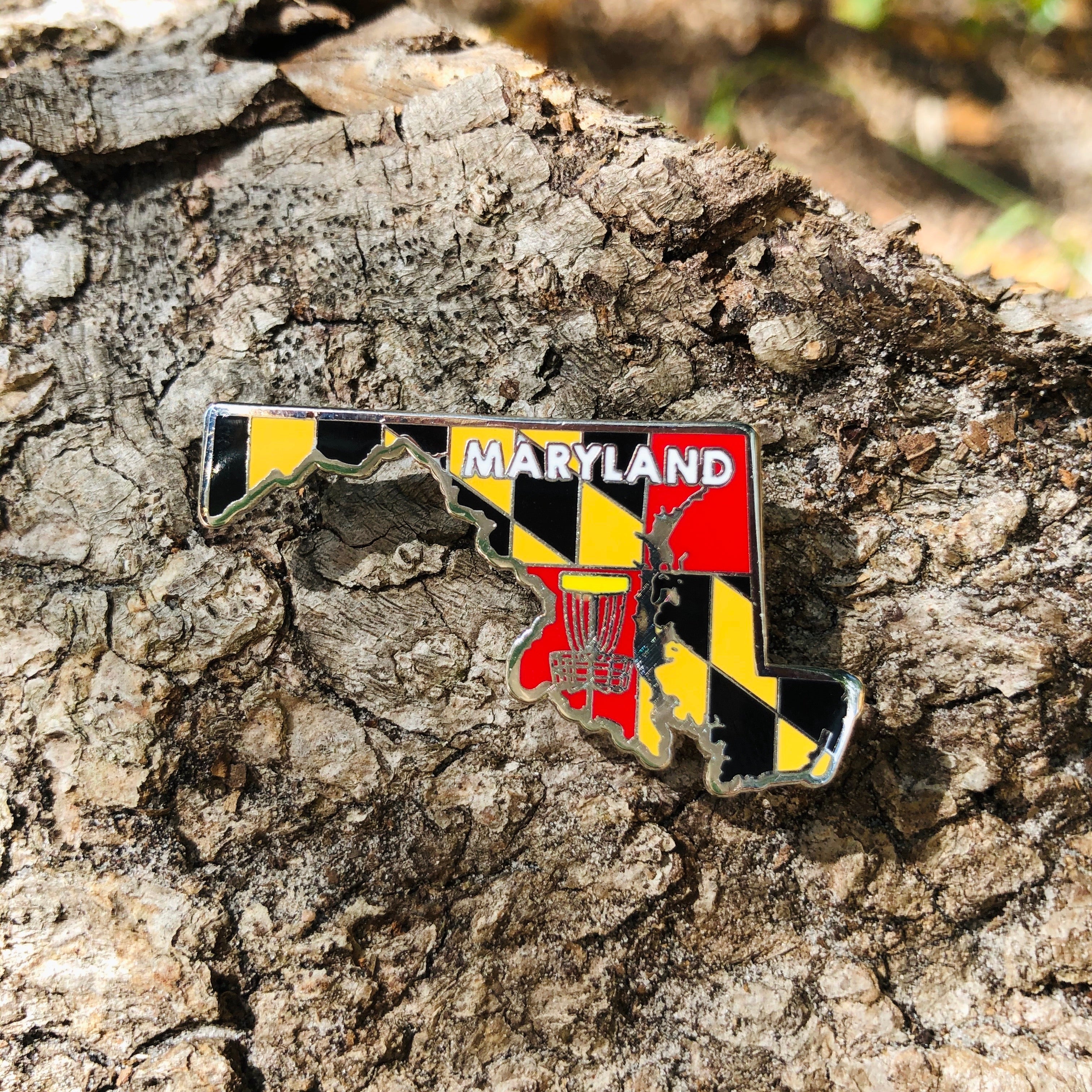 Maryland Disc Golf Pin - Gotta Go Gotta Throw