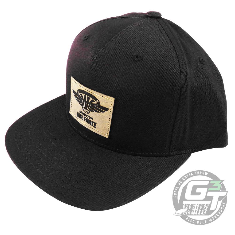 Innova Air Force Leather Patch Adjustable Disc Golf Hat - Gotta Go Gotta Throw
