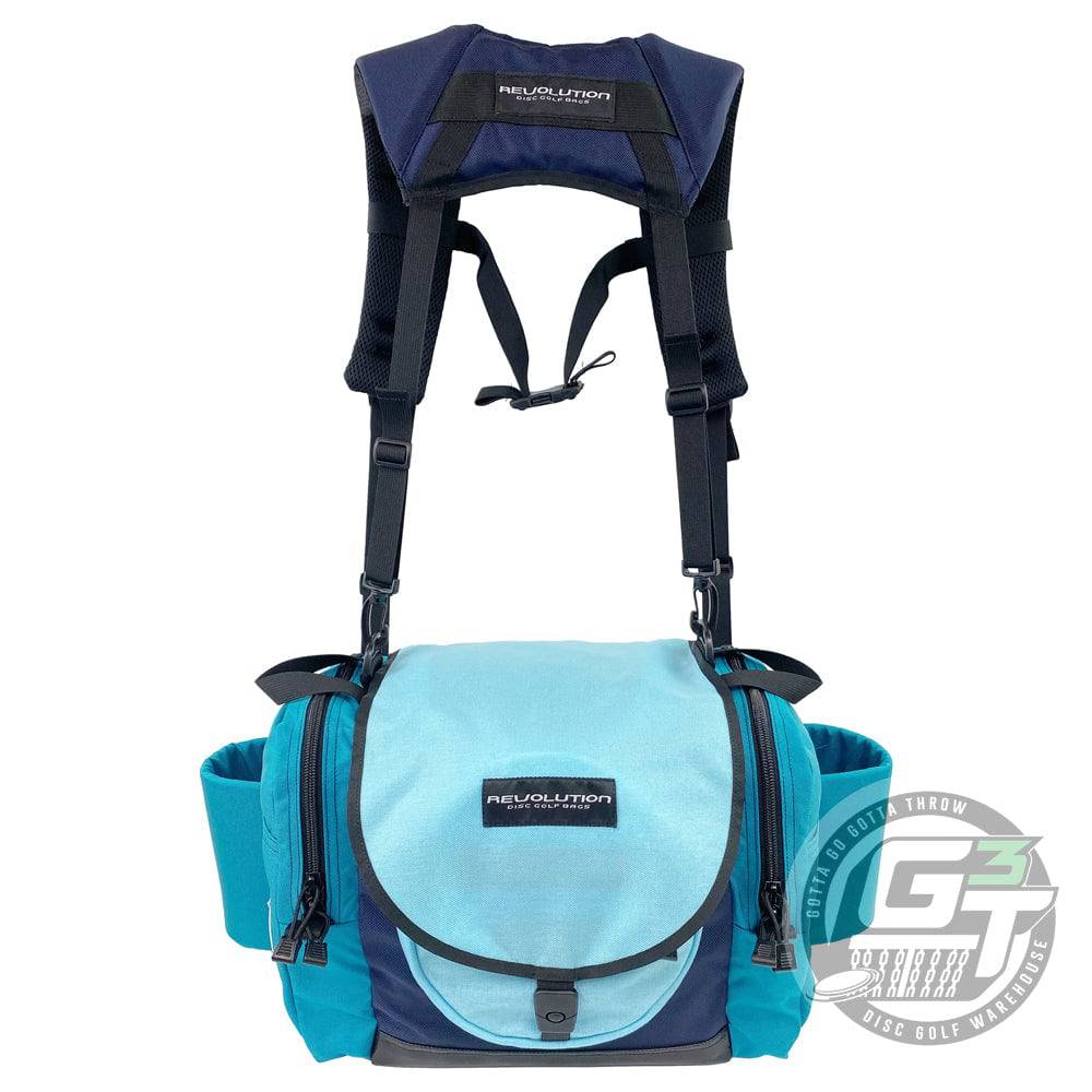 Revolution Disc Golf Bag Spa / Navy Blue / Peacock Revolution Carolina Team Disc Golf Bag