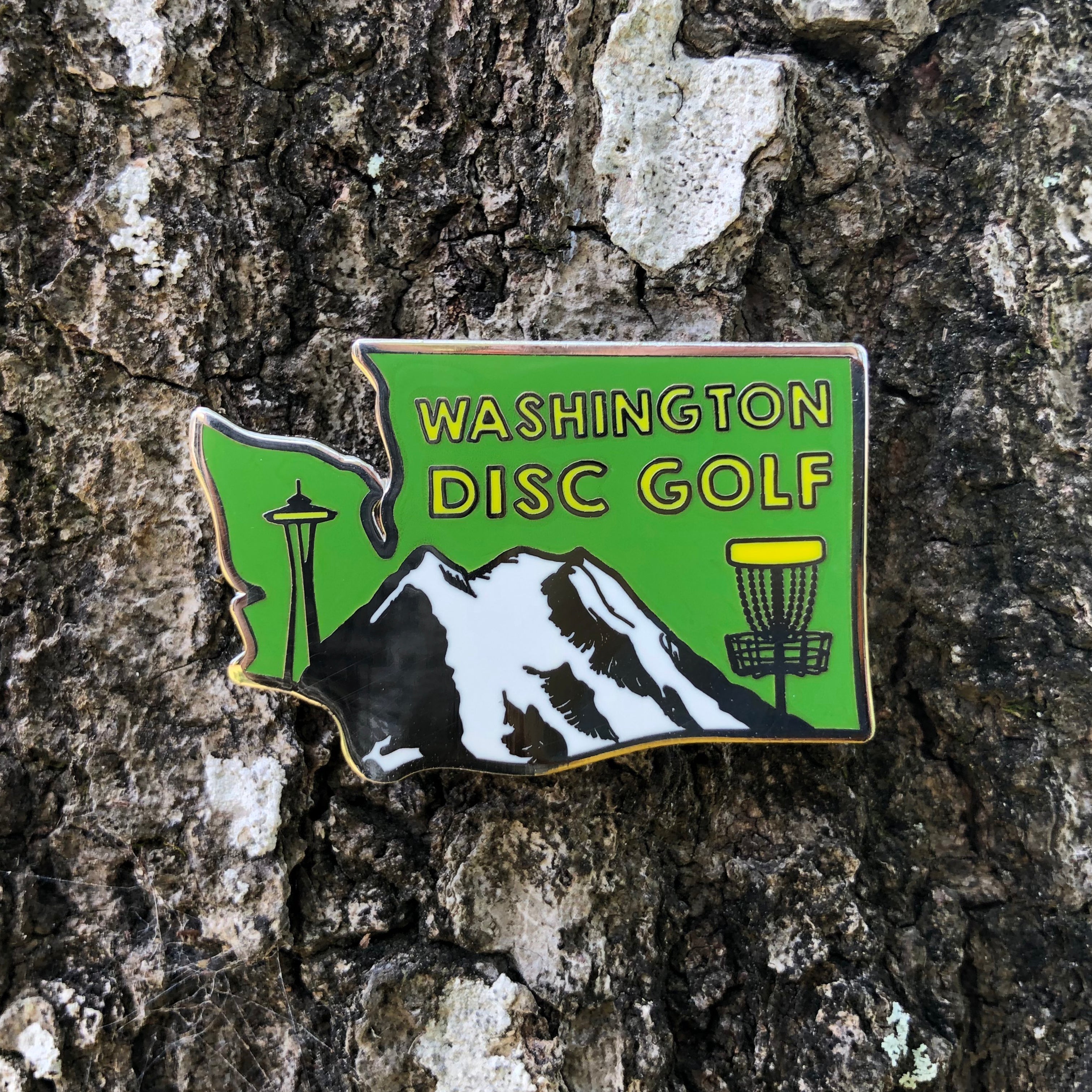 Washington Disc Golf Pin - Gotta Go Gotta Throw