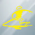Disc Player Sports Accessory Right-Handed / Yellow Disc Player Sports Thrower Logo Vinyl Decal Sticker