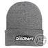 Discraft Apparel Gray Discraft Logo Knit Cuffed Beanie Winter Disc Golf Hat