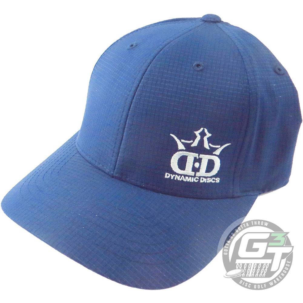 Dynamic Discs Apparel S / M / Navy Blue Dynamic Discs DD Logo Hydro Grid FlexFit Disc Golf Hat