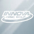 Innova Accessory White Innova Disc Golf Logo Vinyl Decal Sticker