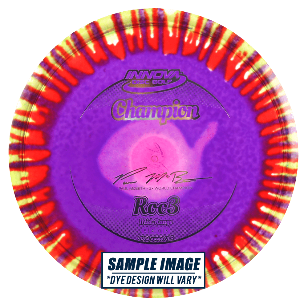 Innova Golf Disc Innova I-Dye Champion Roc3 Midrange Golf Disc